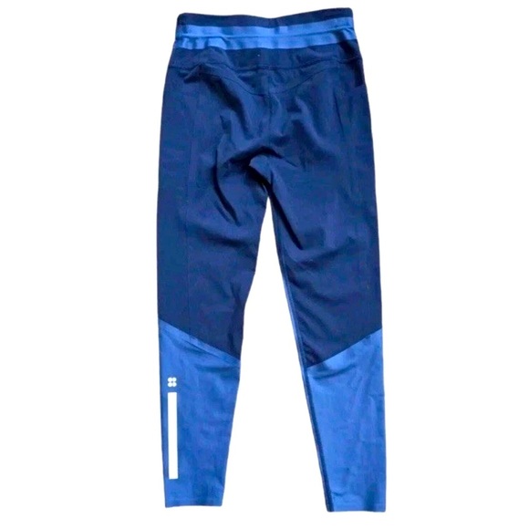 Sweaty Betty Power 7/8 Leggings High Rise Side Pocket Blue Womens Size S Active - Picture 2 of 13